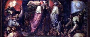 The Union of Florence and Fiesole from the ceiling of the Salone dei Cinquecento, 1565 The Union of Florence and Fiesole from the ceiling of the Salone dei Cinquecento, 1565