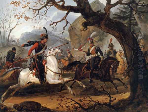 Napoleonic battle in the Alps - view 1