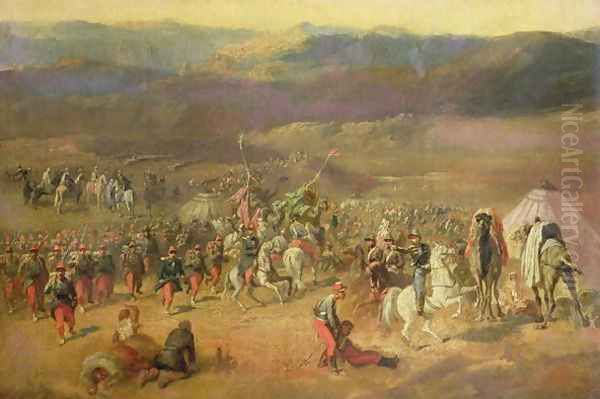 The Capture of the Retinue of Abd-el-Kader 1808-83 or, The Battle of Isly on August 14th, 1844, 1844-63 - view 1