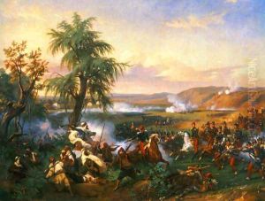 The Battle of Habra, Algeria, in December 1835 Between Emir Abd El Kadar and the Duke of Orleans