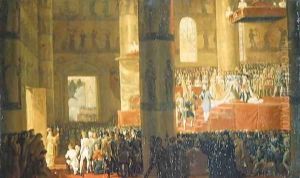 The Coronation of the Empress Maria Fyodorovna 1759-1828 1797 by Horace Vernet
