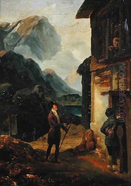 Louis-Philippe 1773-1850 Duke of Orleans, Asking for Hospitality from the Monks of Petit Saint-Bernard, 1794 - view 1