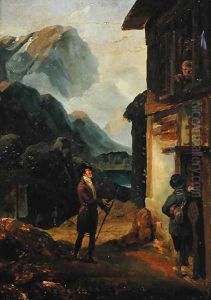Louis-Philippe 1773-1850 Duke of Orleans, Asking for Hospitality from the Monks of Petit Saint-Bernard, 1794 by Horace Vernet
