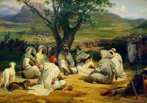 Arab Chieftains in Council (The Negotiator) by Horace Vernet