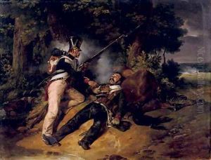 La derniere cartouche the fallen hero by Horace Vernet