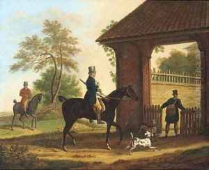 Returning from the day's shoot by Horace Vernet