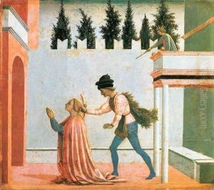 Martyrdom of St Lucy (predella 5) c. 1445 by Domenico Veneziano