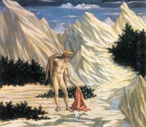 St John in the Wilderness (predella 2) c. 1445 by Domenico Veneziano