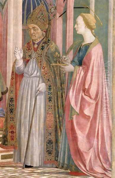 The Madonna and Child with Saints (detail 3) c. 1445 - view 1
