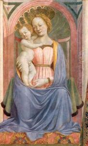The Madonna and Child with Saints (detail 2) c. 1445 by Domenico Veneziano