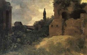 Roman Ruins at the Villa Farnese by Pierre-Henri de Valenciennes