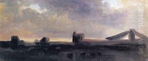 Ruins on a Plain at Twilight by Pierre-Henri de Valenciennes