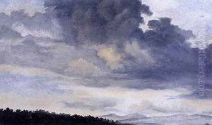Rome- Study of Clouds 1780s by Pierre-Henri de Valenciennes