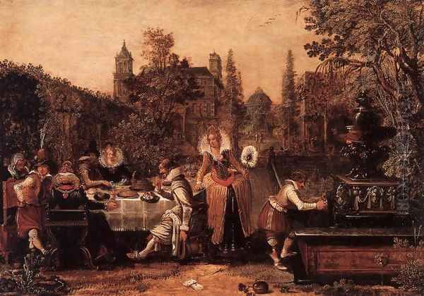 Garden Party before a Palace - view 1