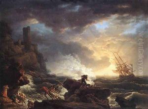 Shipwreck 1759 by Claude-joseph Vernet