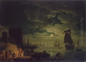 Clair de lune by Claude-joseph Vernet