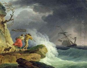 Coastal Scene in a Storm, 1782 by Claude-joseph Vernet
