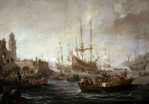 Seascape by Claude-joseph Vernet