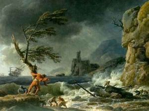 A Shipwreck by Claude-joseph Vernet