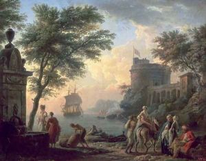 Seaport, 1763 by Claude-joseph Vernet
