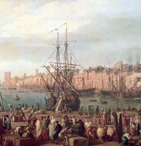 Morning View of the Inner Port of Marseille and the Pavilion of the Horloge du Parc, 1754