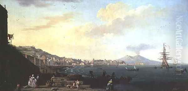View of Naples with Vesuvius in the Background - view 1