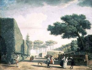 View in the Park of Villa Pamphili, 1749 by Claude-joseph Vernet