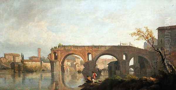 The Broken Bridge in Rome - view 1