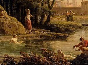Landscape With Bathers (detail)
