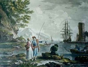 The Return of the Fishing by Claude-joseph Vernet