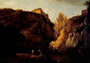 Landscape with broken rocks