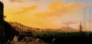 View of Naples with Vesuvius