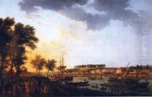 Second sight of the port of Bayonne, taking the driveway of Boufflers