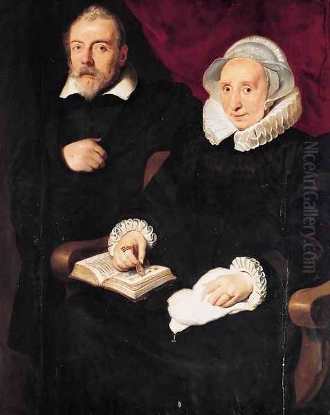 Portrait of Elisabeth Mertens and Her Late Husband c. 1630 - view 1