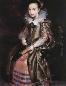 Elisabeth (or Cornelia) Vekemans as a Young Girl c. 1625 by Cornelis De Vos