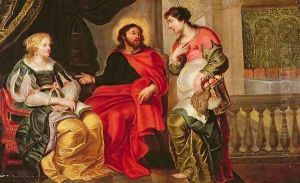 Christ in the House of Mary and Martha by Cornelis De Vos