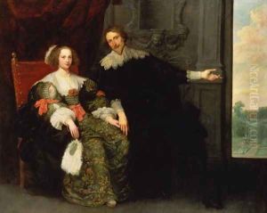Portrait of a man and his wife
