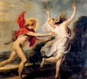 Apollo chasing Daphne by Cornelis De Vos