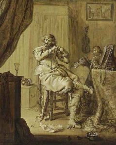 A Cavalier at His Dressing Table 1631 by Adriaen Pietersz. Van De Venne