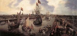 The Harbour of Middelburg 1625