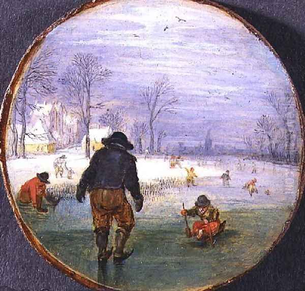 Skaters in a landscape - view 1