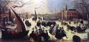 Skating Party by Adriaen Pietersz. Van De Venne