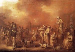 Where There Are People Money May Be Made by Adriaen Pietersz. Van De Venne