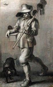 A Ratcatcher - en grisaille by Adriaen Pietersz. Van De Venne