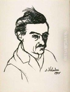 Portrait Of Utrillo by Suzanne Valadon