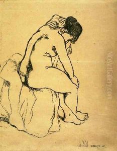 Bather Seated by Suzanne Valadon