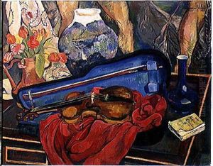 The Violin Case, 1923 by Suzanne Valadon