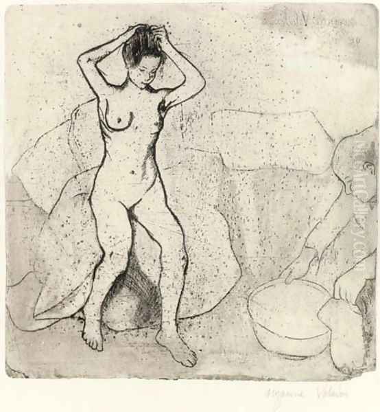 Louise nue sur le canape; and Grand-Mere et Enfant - view 1