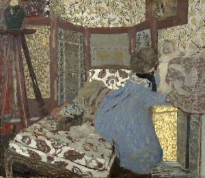 Woman in Blue with a Child, c.1899 by Jean-Edouard Vuillard