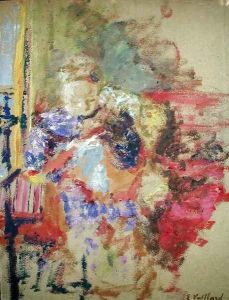 Madame Vuillard Sewing, c.1905 by Jean-Edouard Vuillard